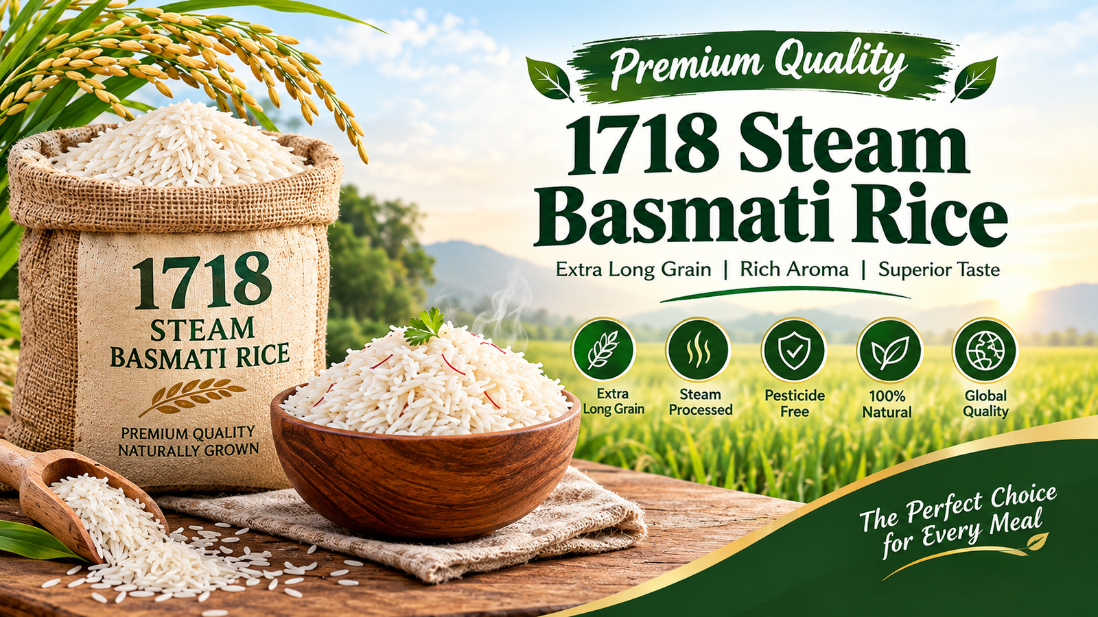 1718 Steam Basmati Rice